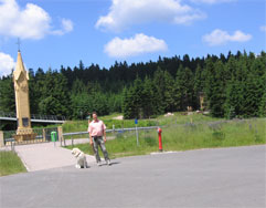 Am Rennsteig bei Oberhof.