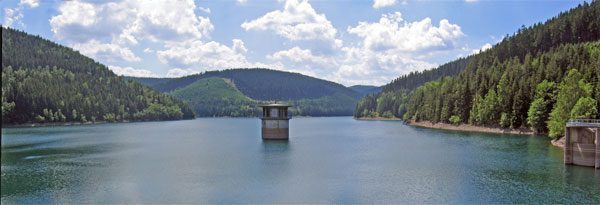 Blick von der Staumauer