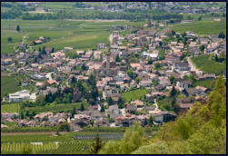 Partschins vom Hhenweg aus gesehen
