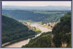 Elbe bei Rathen - Bastei - Blick nach Norden